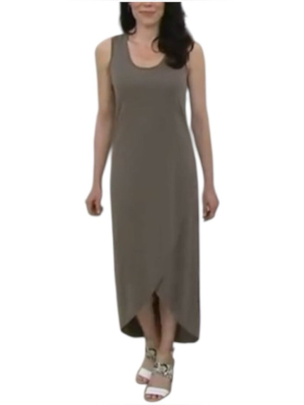 Rinna Collection Cross Hem Maxi Tank Dress